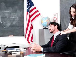 Schoolgirl Knows The Teacher Wants To Fuck Her